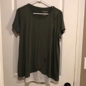 Olive green nursing top